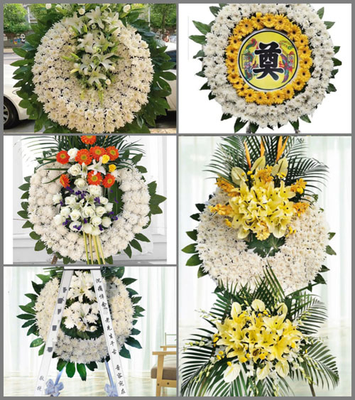 河北石家庄平山县上观音堂乡花圈速递